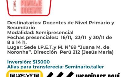 Curso de Capacitación: Un enfoque para repensar la enseñanza de las Ciencias Naturales en la escuela posible